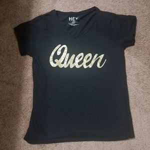 HEY Collection - Queen Gold Shirt Sz 2X